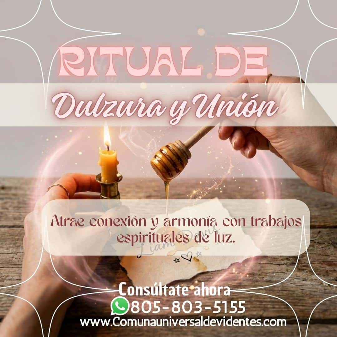 ritual-dulzura-union-miel-vela